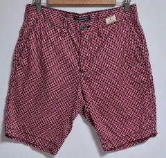 30 ） Tommy Hilfiger(トミーヒルフィガー) ドット (レッド+ネイビー) 綿 コットン ハーフパンツ