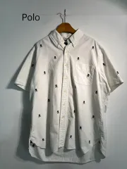 Polo ポロ Ralph Lauren(ラルフローレン) skull 半袖 シャツ L