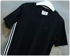 adidas(アディダス) 3D トレフォイル 半袖 Tシャツ ドレス 女性 XS )