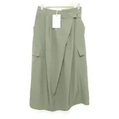 66girls(66ガールズ) ウエスト後ろゴム ラップ カーゴ スカート L_S0489