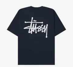 （ L ） STUSSY(ステューシー) ベーシック Tシャツ ネイビー 2023