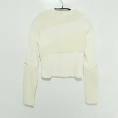 バイカラー カットアウト リブ ニット F_i4757