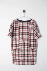 ZARA(ザラ) チェック ワンピース WOMAN M