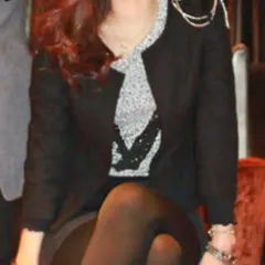 ラメ ブラック ストーン スカル ヒョウ柄 レオパード ラウンドネック ロング 半袖Tシャツ レタリング