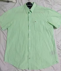 メンズ Tommy Hilfiger(トミーヒルフィガー) ショートスリーブストライプシャツ XL 105