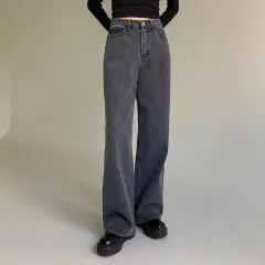 BLACKUP(ブラックアップ) ブラックデニム ワイド ジーン デニム