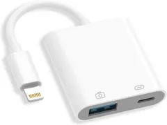 【人気商品】TOMPOL 【2023新登場 MFi認証製品】Lightning USBカメラアダプタ 2in1 iPhone USB 変換アダプタ Lightning充電ポート 高速伝送 双方向 データ/写真/音声ファイル/ビデオ転送 急速充電 設定/操作不要
