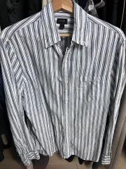 ジェイ・クルー ( J Crew ） リネンシャツ ストライプ クラシックフィット M （ 100