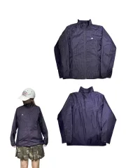 adidas(アディダス) 紫 ドット ピンク スモール ロゴ ウインドブレーカー ジャケット L