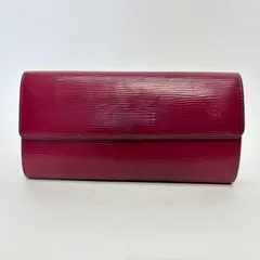 3238 LOUIS VUITTON ルイヴィトン エピ レッド系 長財布 ポルトフォイユ サラ
