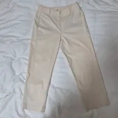 Athe(アッテ) vanessabruno(ヴァネッサ ブリューノ) アイボリー 綿 ズボン スラックス 38 サイズ