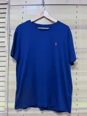 POLO RALPH LAUREN(ポロラルフローレン) メンズ ネイビーラウンドショートスリーブ t シャツ 100L サイズ