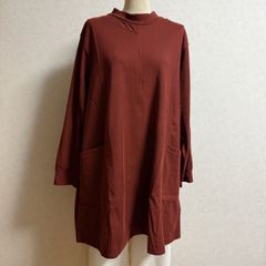 KN3490＊5L 大きいサイズ レイヤード風　チュニック 重ね着風チュニック 長袖 チュニック