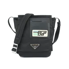 【天白】プラダ ナイロン ショルダーバッグ 2VD016 ナイロン ブラック 黒 三角ロゴ 鞄 斜め掛け クロスボディ