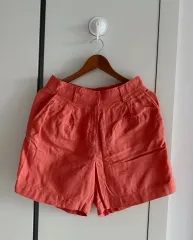 レディース 綿 半ズボン オレンジ