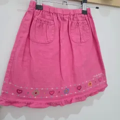 120 日本 女児 ミキハウス 刺繡 スカート
