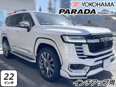 決算セール インチアップ 新品 22インチ ランクル 300 250 レクサス LX600 YOKOHAMA PARADA SPEC-X 285/45R22 タイヤホイール 4本 9J+60 LC250 LC300 ZX GR VX GX AX モデリスタのサムネイル
