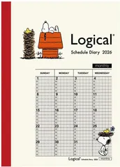 未使用品 ナカバヤシ 2026 ロジカルダイアリー 月間ブロック B6 ピーナッツ1 NS-B602-26PA1【送料無料】【メール便でお送りします】代引き不可