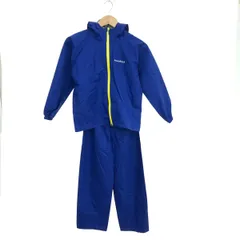 mont-bell モンベル レイントレッカー セットアップ サイズ:140 ウィンドブレーカー/レインウェア 　   ブルー キッズ / 240001194568