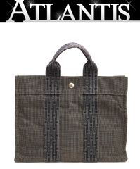 エルメス◎HERMES フールトゥ ハンドバッグ PM エールライン グレー 灰