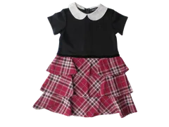 k03240909342　EAST BOY　120サイズ　黒色×赤色×白色　　ワンピース or ドレス　ワンピース　春夏