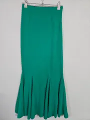 STREET グリーン フリルスカート 55 66