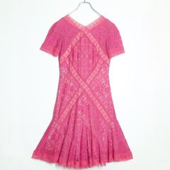 TADASHI SHOJI ピンクレースワンピース 00 - メルカリ