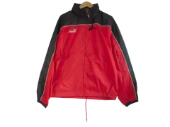 k03240909133　PUMA　プーマ　Sサイズ　赤色×黒色　　アウター　ナイロンジャケット　通年