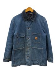 BIG BEN (ビッグベン) デニムカバーオール チョアコート ブランケット付 襟コーデュロイ USA製 70S 80S 古着 ビンテージ 40 ブルー メンズ/078