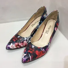 elegance 卑弥呼 花柄 パンプス 23.5cm