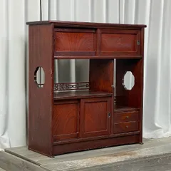 欅 茶箪笥 茶箪笥 和茶棚 花月 MK4471 幅85cm 欅 ケヤキ 静岡県産 : 戸田家具