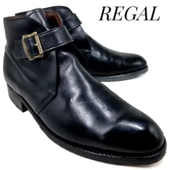 REGAL リーガル レザーモンクストラップブーツ 2072 黒 ブラック 24cm　革靴 ブーツ フォーマル ドレス カジュアル 本革 本皮 メンズ