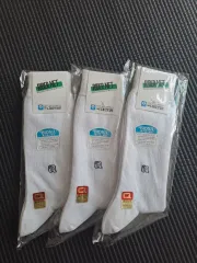 メンズ 靴下 (ミドル丈 白)