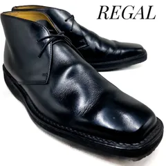 REGAL リーガル レザーチャッカブーツ JV87 黒 ブラック 26cm　革靴 ブーツ フォーマル ドレス カジュアル 本革 本皮 メンズ