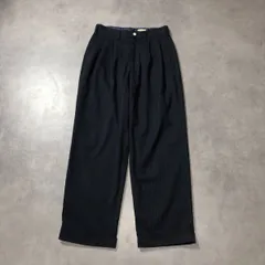 GQ5030◇YSTRDY'S TMRRW : スラックスパンツ◇w30◇ネイビー イエスタデイトゥモロー トラウザーズ タックパンツ