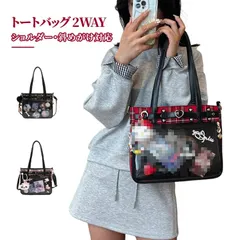 トート ショルダーバッグ 痛バ トートバッグ レディース 手提げ 痛バ 痛バッグ チェック柄 2WAY レトロ かわいい おしゃれ オタ活 推し活 通学 通勤#bellu1702899