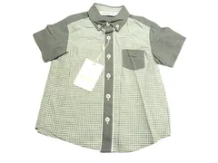 k04240910019　CHOPIN　110サイズ　グレー×白　　トップス　半袖シャツ　春夏