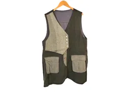 k04240910011　不明　サイズ表記無し　黒×グレー　　トップス　ノースリーブ　秋冬