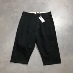 GQ5037◇MASTER＆Co : クロップド丈 チノパン◇xs◇ブラック マスターアンドコー ショーツ ハーフパンツ 参考定価 ¥16,800‐のサムネイル