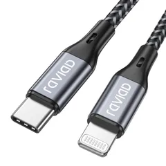 【人気商品】RAVIAD USB C ライトニングケーブル 【3M/MFi 認証】 iPhone 充電ケーブル 急速充電 データ転送 高耐久 タイプC ライトニングケーブル PD対応 iPhone 13/13 Pro/13 Pro Max/12/12 Pro/