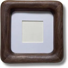 レタヤ フォトフレーム ミニ 写真立て 天然木 正方形 卓上 ブラウン 北米産ブラックウォールナット (ブラウン,  7.7x7.7)