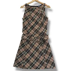 BURBERRY BLUE LABEL Nova Check Sleeveless Dress Belted Vintage Y2K Japan バーバリーブルーレーベル ワンピース ノバチェック 38