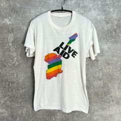 LIVE AID Live Tシャツ キムタク ドラマ着用 同型 S size 80s LIVE AID キムタク着 ヴィンテージ ライブエイド Tシャツ - メルカリ