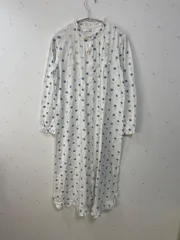 Wacoal ワコール ルームワンピース 花柄 綿100% レディースS 長袖