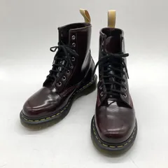 Dr.Martens ドクターマーチン 1460 8ホールブーツ VEGAN ヴィーガン 合皮 ワークブーツ アメカジ レディース 24cm チェリーレッド 靴 B16098◆