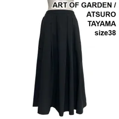 ◇ アートオブガーデン ART OF GARDEN 変形シルエットカーゴスカート ロング丈 フレア バルーン 3WAY 黒 38 M 9号 レディース S6C568のサムネイル