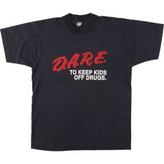 967 90s D.A.R.E. Anti Drug Black Tee XL - メルカリ
