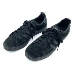 アディダス キャンパス 24cm BZ0079 黒 ブラック スニーカー レディース メンズ adidas Originals CAMPUS スエード ローカット 紐靴 運動靴 カジュアル シンプル 大人 おしゃれ 中古 通学 仕事 散歩 春 夏