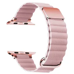 【新品】 Apple Watch バンド 革レザー アップルウォッチ バンド 磁吸引式ループ 自由調整 マグネット 装着簡単 着脱簡単 Series8 7 6 5 4 SE 38mm 40mm 41mm 42mm 44mm 45mm 全機種対応（38mm/ 1