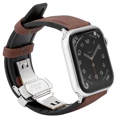 【新品】 [Ｘｒｅｉｓｉ] コンパチブルapple watch バンド44/45/46/49MM本革/シリコン製アップルウォッチ ベルト46mmレザープッシュ式Ｄバックル手作り 柔らかい 通気 防汗Apple Watch Ultra3/2/1, Serie 0